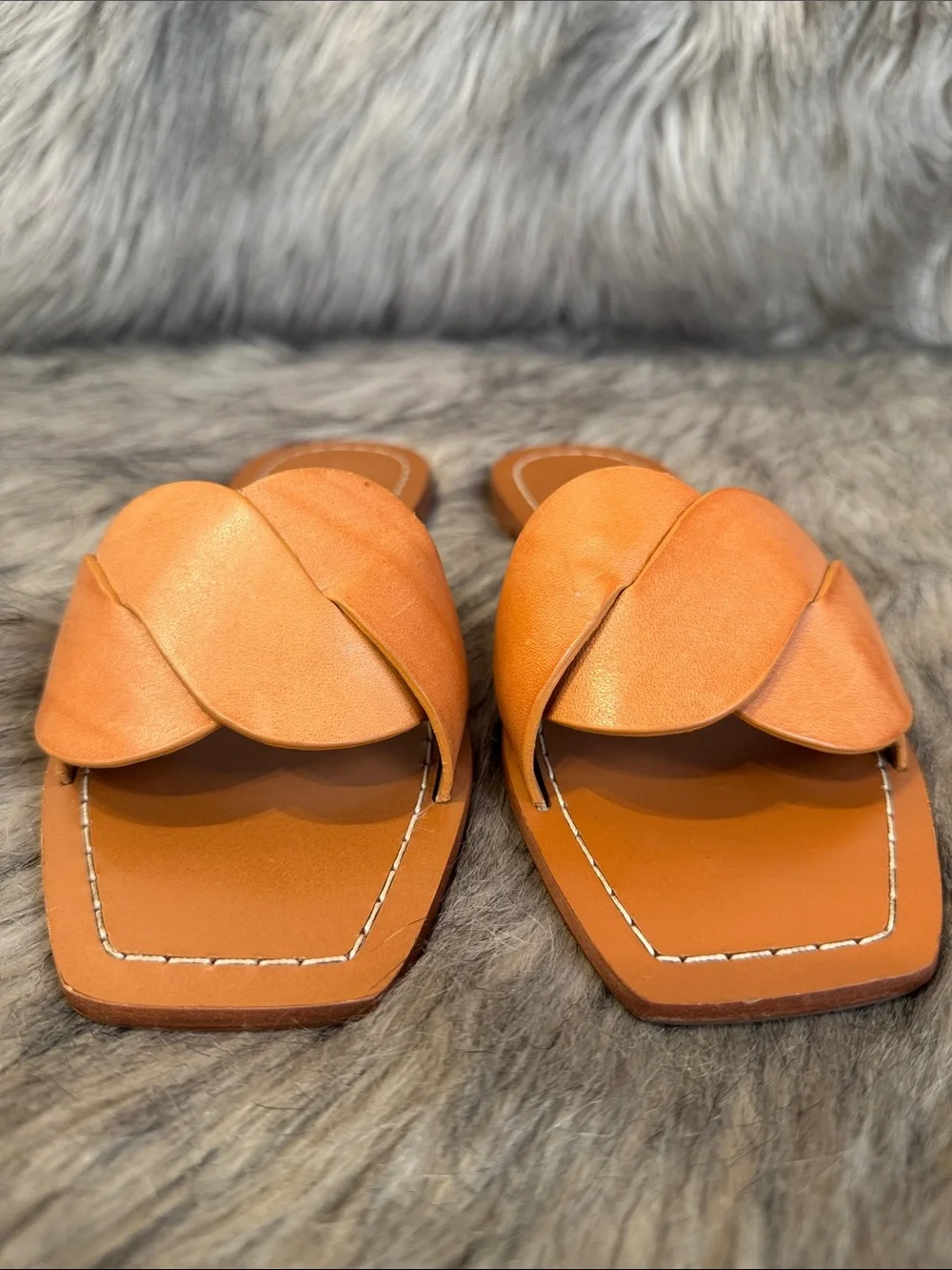 Loeffler Randall cognac leather